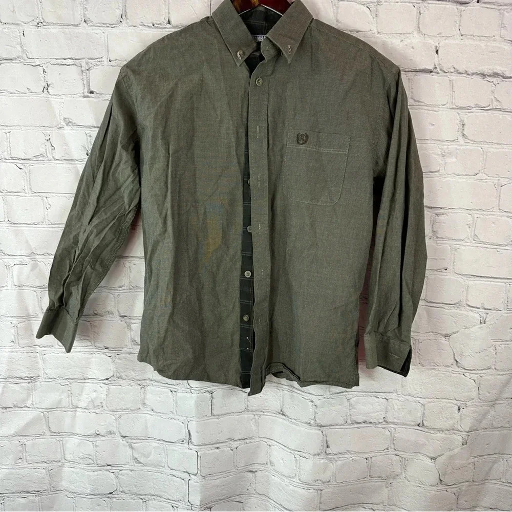 panhandle slim western long sleeve top boys sz L 14 cowboy